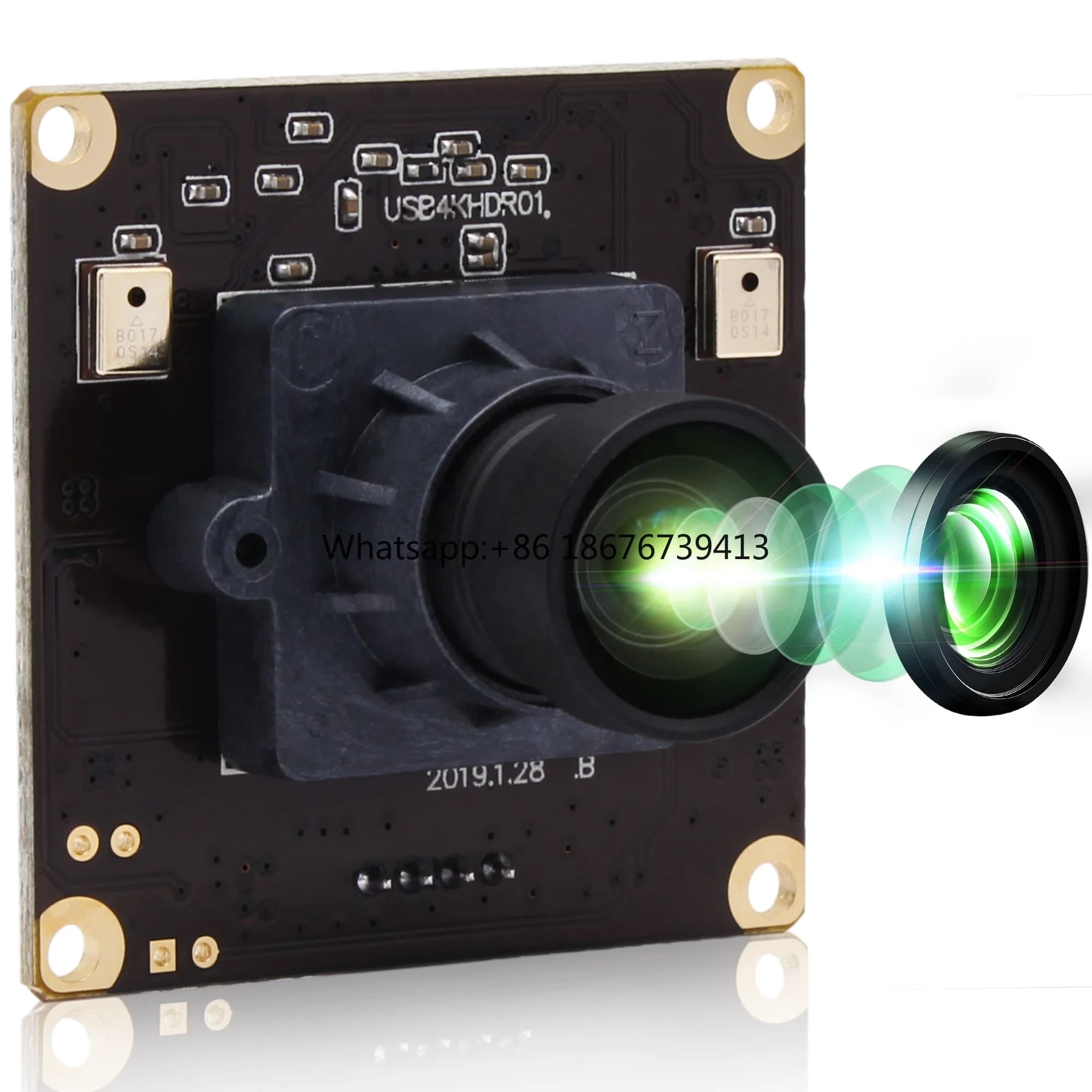 OEM IMX317 CMOS camera module 4k full hd video conference security camera webcam USB with 100 degree no distortion lens