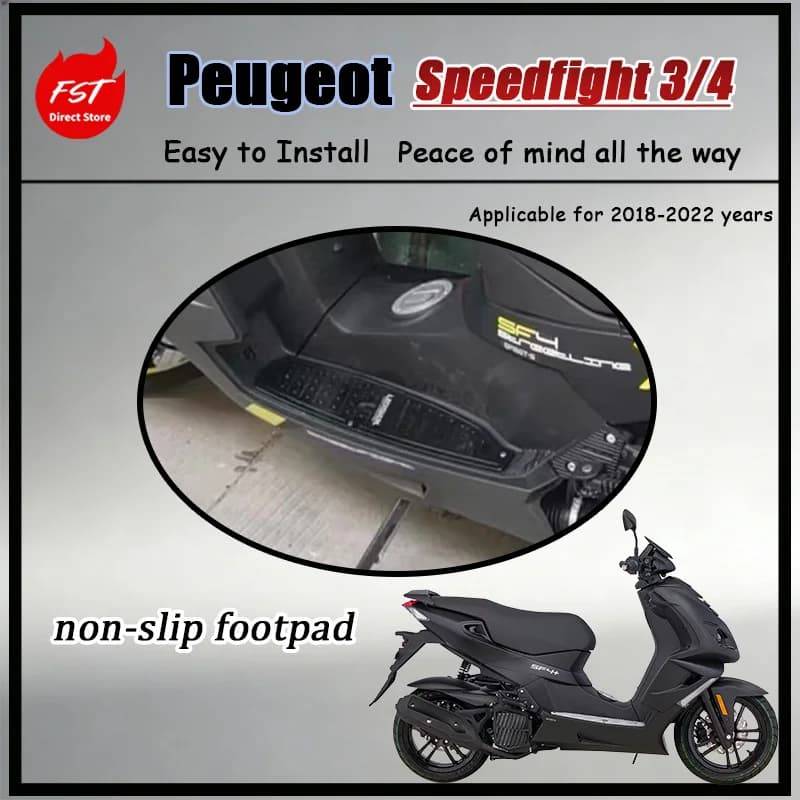 Pedane in Lega per Moto Peugeot SF4 SF3 Speedfight, Antiscivolo e Rinforzate, Ricambio per Piattaforma Poggiapiedi