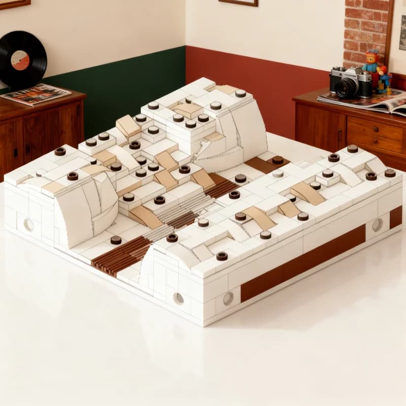 273pcs MOC Hoth Trench Slope Model Building Blocks Construction Creative Education Brick Assemble Birthday Christmas Gift Toys