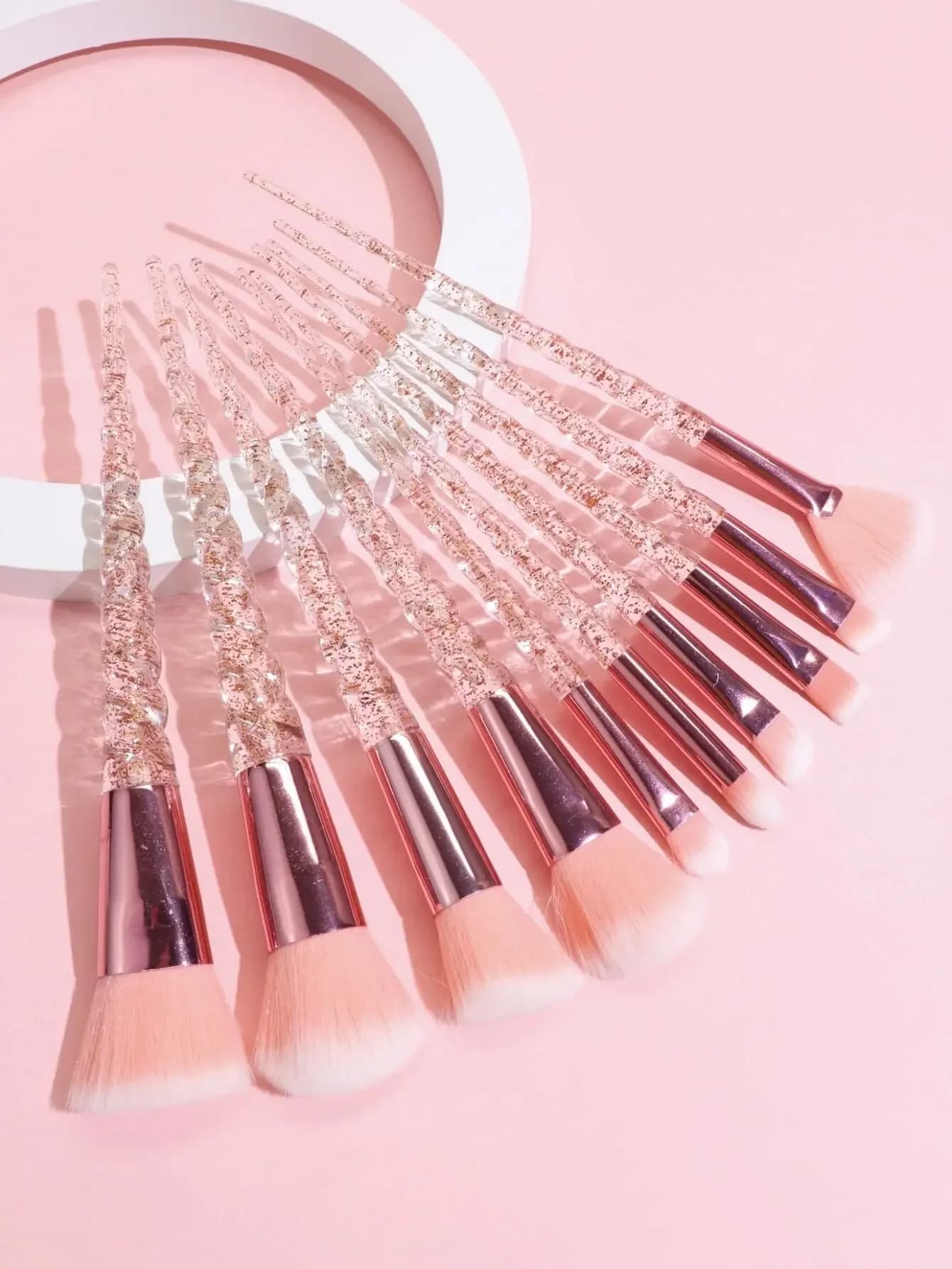 Set di pennelli professionali per il trucco da 10 pezzi, inclusi pennello per fard, pennello per cipria, pennello per ombretto, pennello per il viso, ecc. Set di pennelli, set completo per il trucco, kit di pennelli per il trucco, kit completo per il trucco, kit di pennelli, set regalo per il trucco, pennelli professionali per il trucco, set completo per il trucco