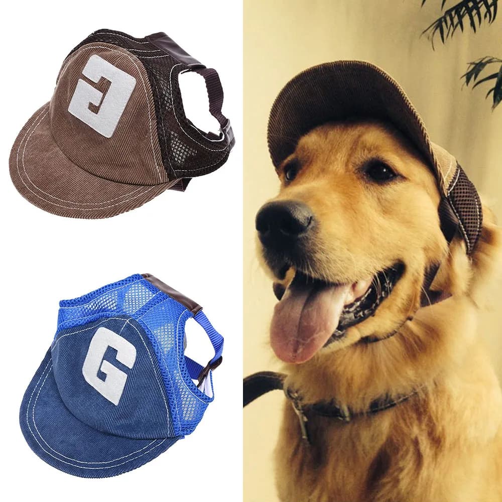 Sun Hats Pet Supplies Breathable Baseball Dog Caps Travel Pet Dogs Sports