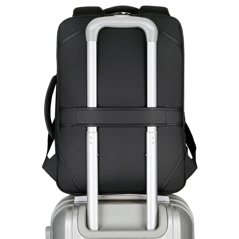 Stylish and Practical Pure Color Laptop Backpack with Multiple Functions Business Travel and Commuting