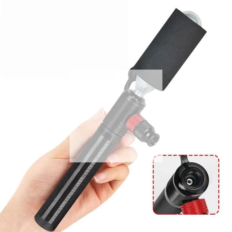 1 set di gonfiatori portatili per pneumatici da bicicletta, mini pompa per bici extra piccola, valvole con ugello a scatto in lega di alluminio da 100 PSI per Presta/Schrader/Clik