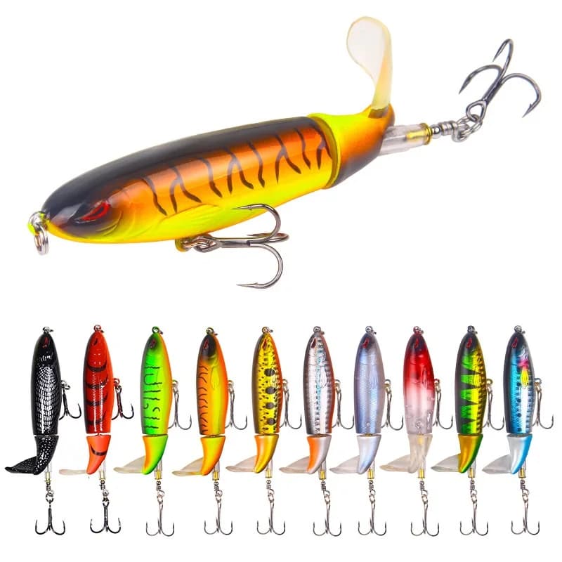 1 Pz 13g/15g35g Topwater Richiamo di Pesca Whopper Popper Esca Artificiale Plopper Duro Morbido Coda Rotante Attrezzatura Da Pesca esche da pesca