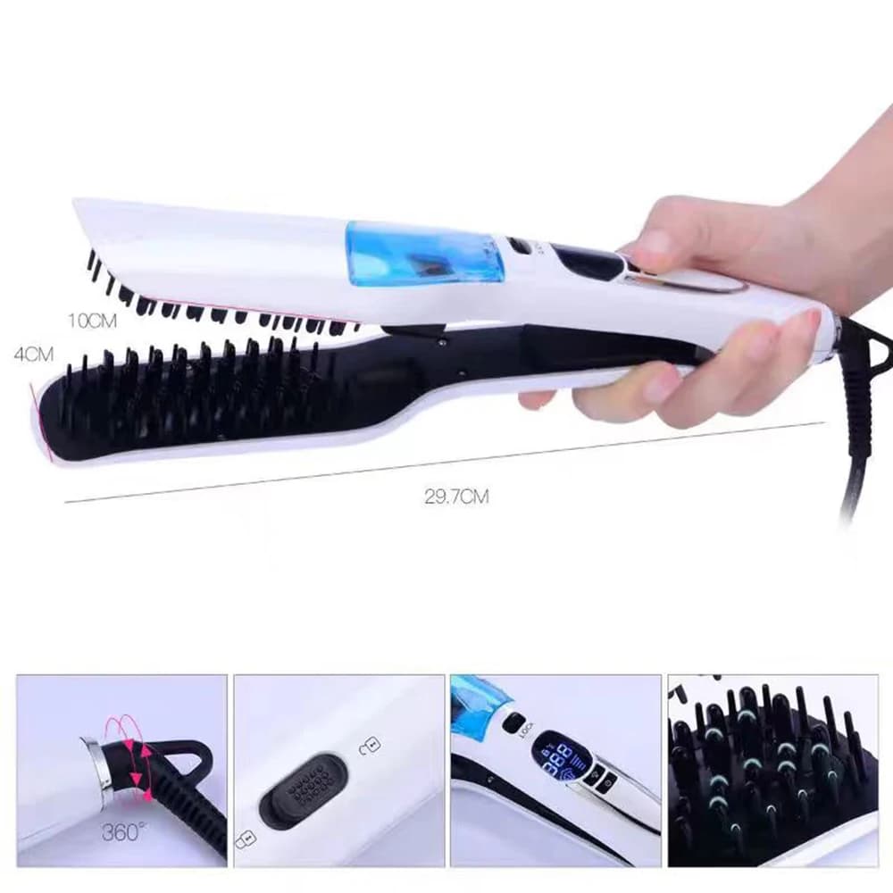 Width Heater Brush Steam Plate Hair Electric Brushes Hair Stylist Styling Tool for Hair Salon Hairstyle