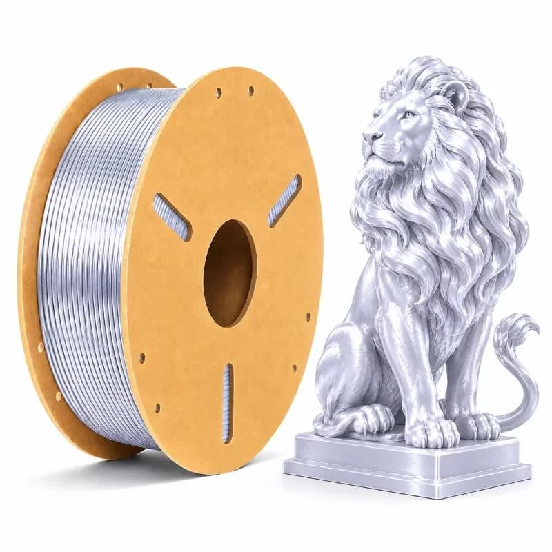 PLA Silk Filament 1.75mm 1kg Tangle Free Smooth Feeding High Gloss Shiny 3D Printer Consumables PLA-Silk 3D Filament