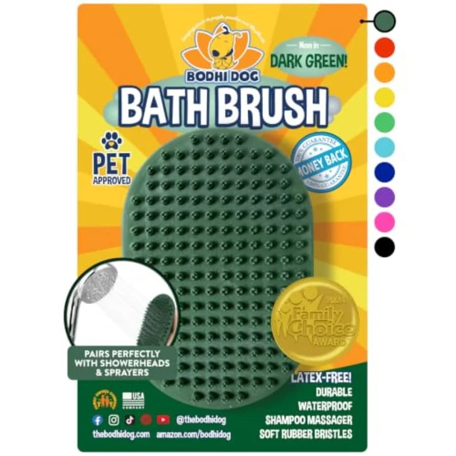Shampoo Brush - Pet Grooming and Bath Supplies for Dogs and Cats - Bath Brush for Long and Short Hair - Premium Scrubber for Sh