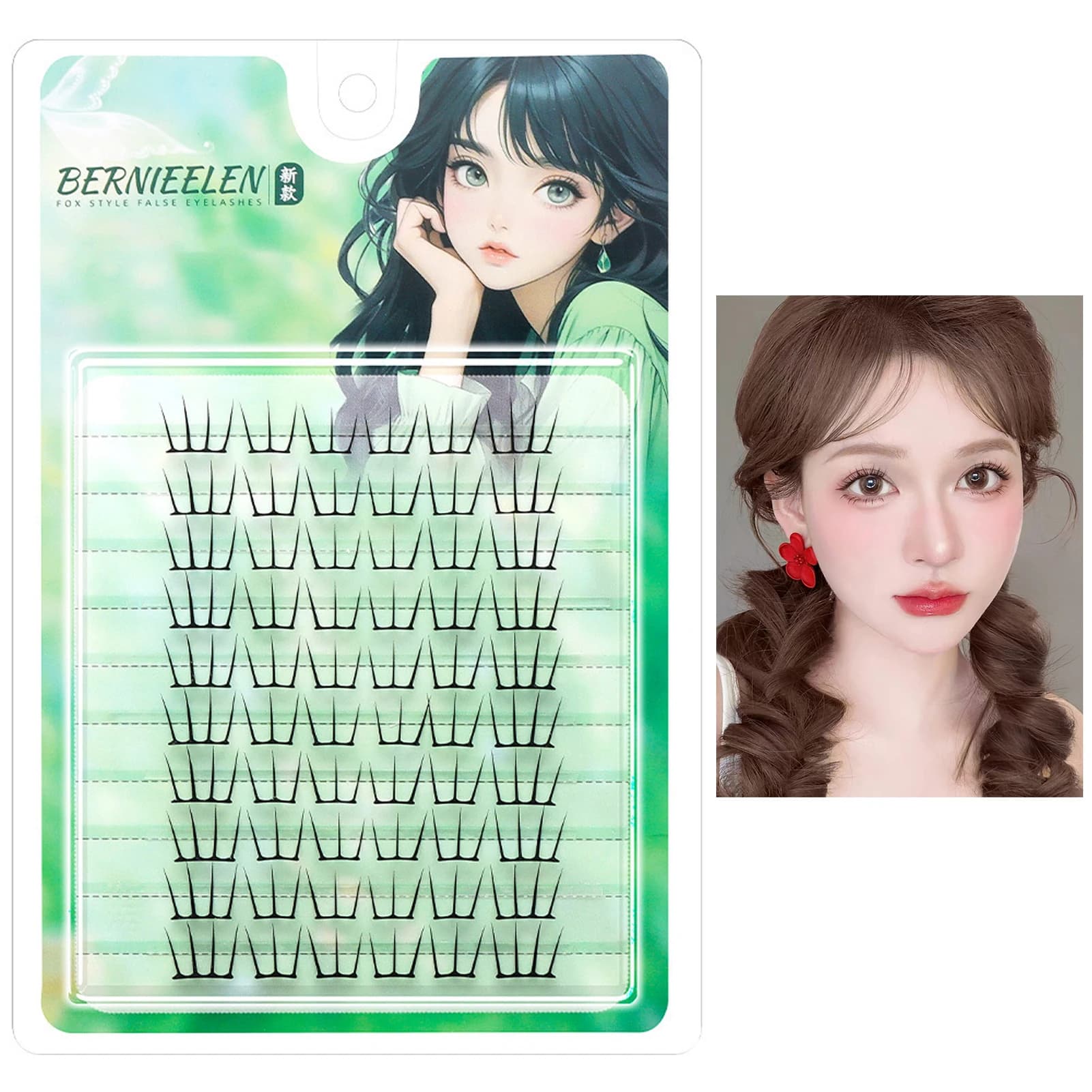 6/10 file Coreano Naturale Manga Ciglia Finte C Curl Riutilizzabile Estensione Ciglia Individuale Cosplay Ciglia Artificiali Spesse