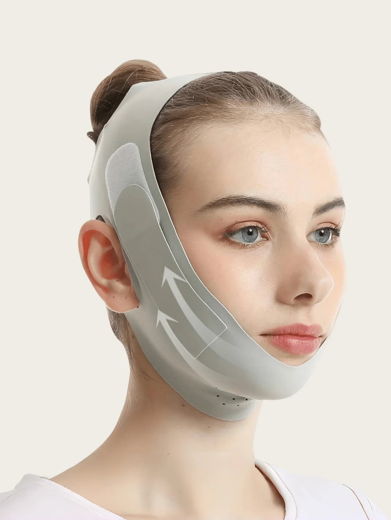 Women's Face Mask, Facial Bandage Sleeping Mask, Shaping Facial Contour, Reusable, Suitable For Daily Wear, Nylon & Spandex Mate