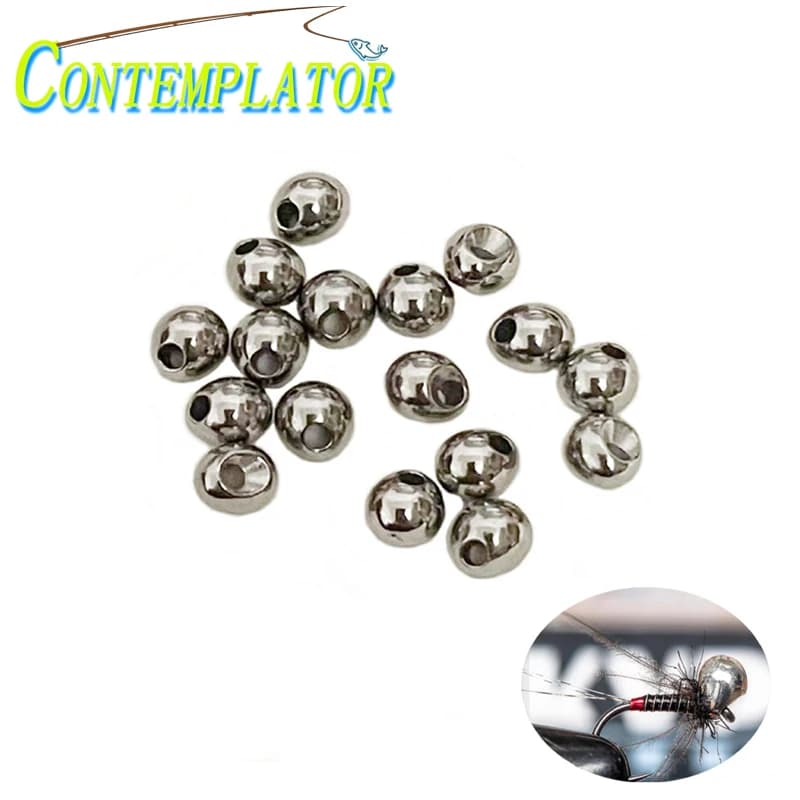 20 pz Offset Perline di Tungsteno Legatura Ninfa Jig Tear a Forma di Goccia Jig Off Perline 2.3mm ~ 3.8mm Fly Tying Accessori Pesca Alla Trota