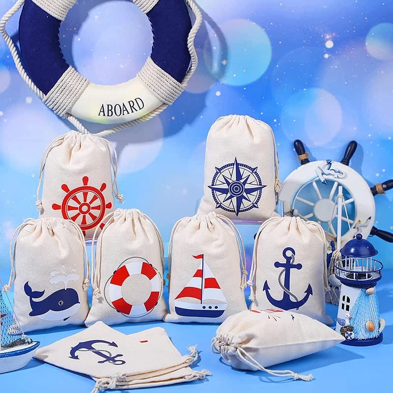Cruise Anchors Borse regalo Nauti Barca Nautica Ragazzo Ragazza Compleanno Spiaggia Matrimonio Addio al nubilato Borse per kit di sbornia per addio al nubilato