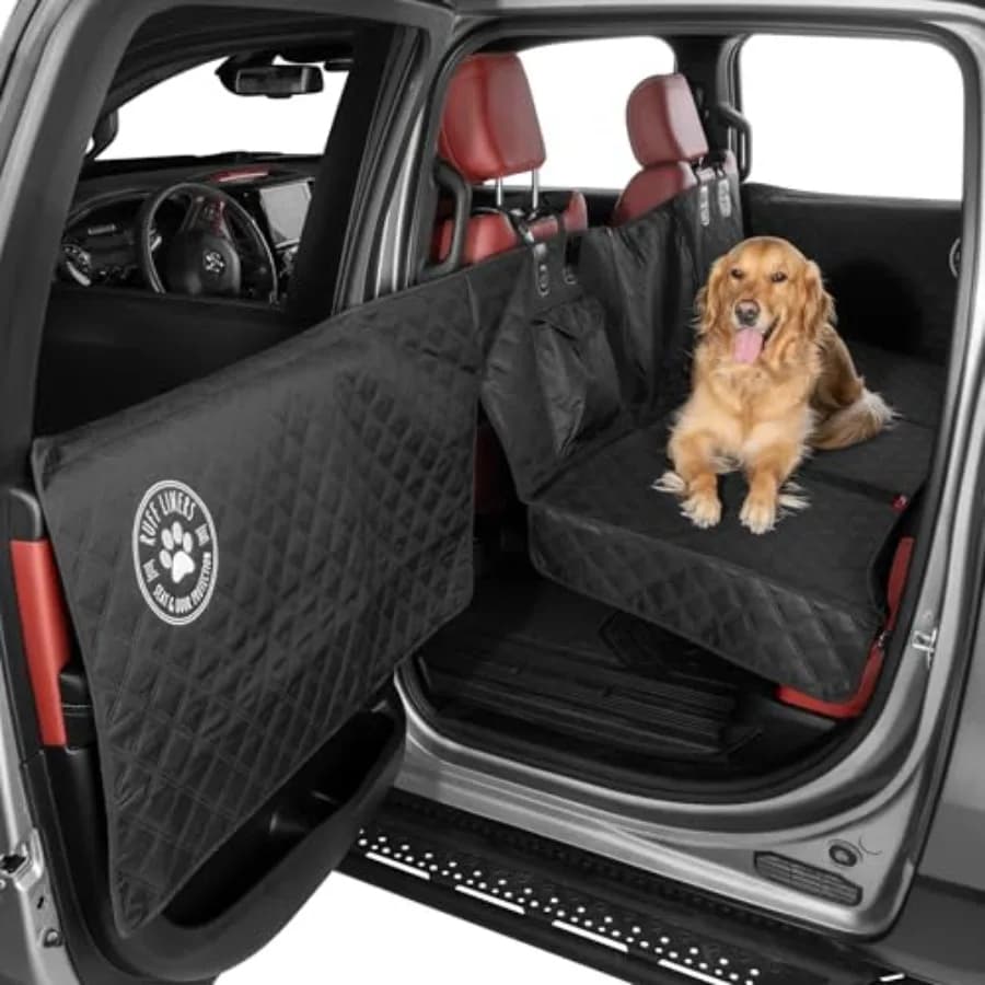 Estensore per Sedile Posteriore XL per Cani, Nero, Come Visto su Shark Tank, Piattaforma Piatta per Camion di Grandi Dimensioni, Base Stabile, Supporto 400 libbre