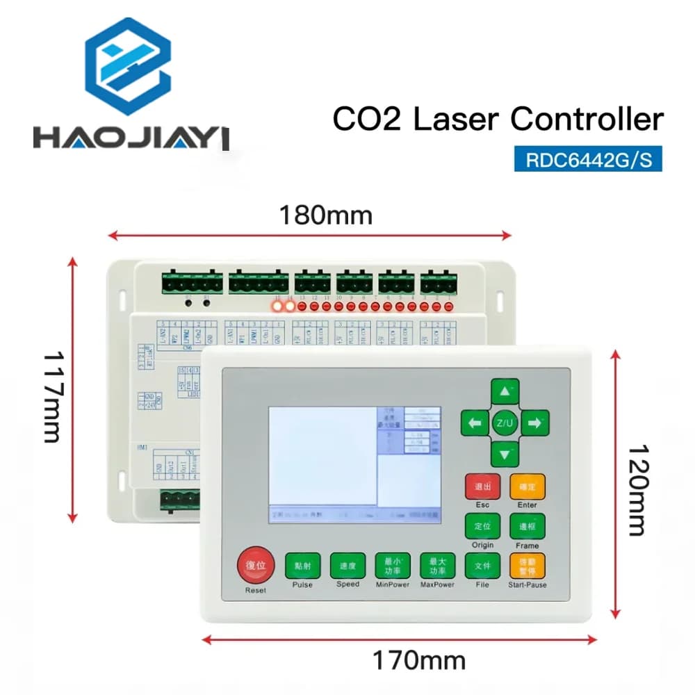 Scheda di controllo Ruida per macchina laser CO2 RDC6442G RDC6442S DSP, sistema di controllo principale, ricambi per incisore e taglierina