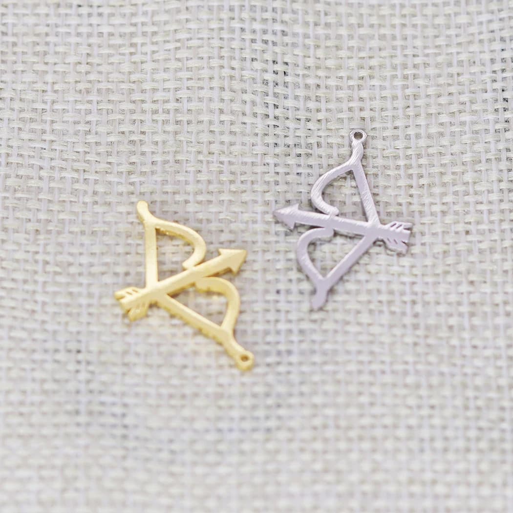 Collana arciere con arco e freccia da 5 pezzi per donna Collana con ciondolo fai da te per bambini Collana in acciaio inossidabile femminile