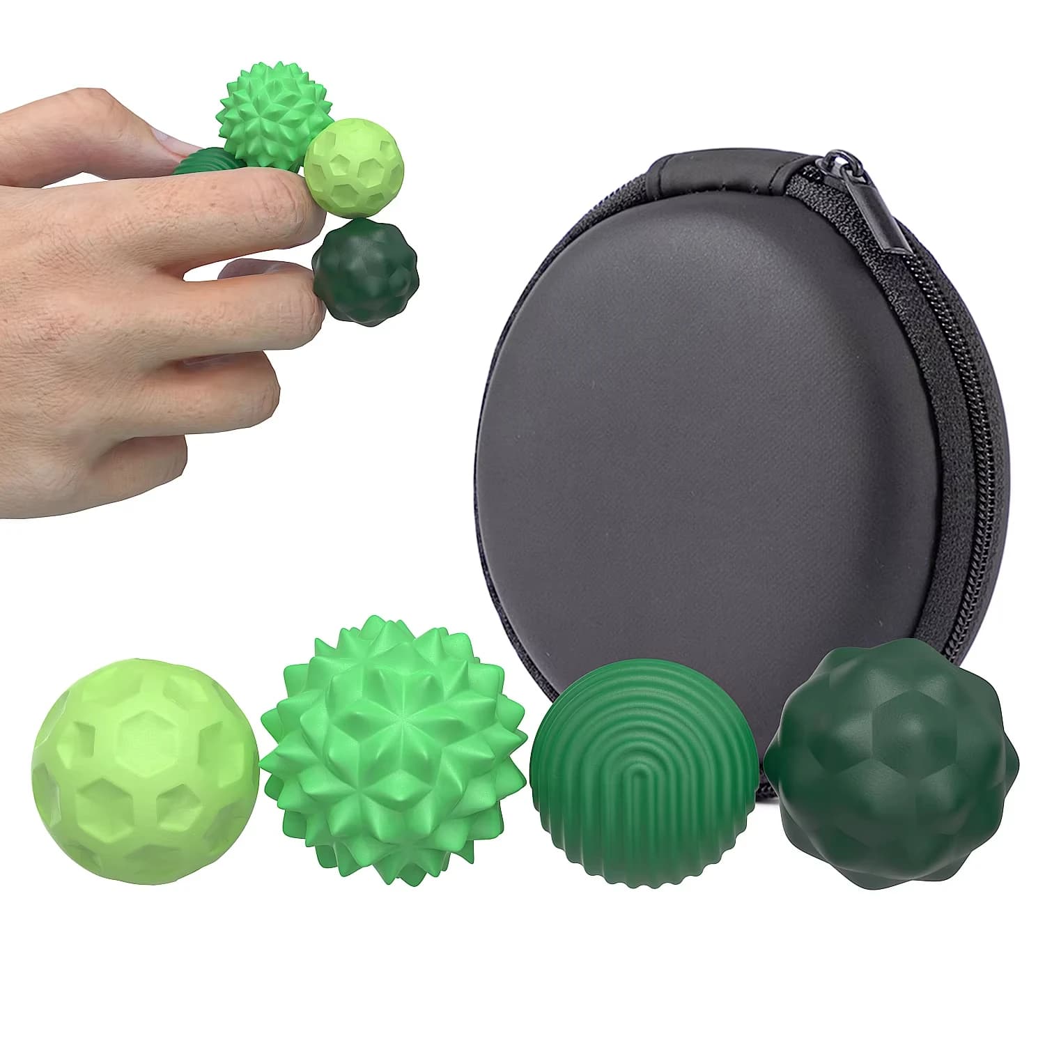 Nuovo Giocattolo Antistress con Sfera Magnetica, Fidget Spinner in Gomma Resistente, Gadget Rilassante Multicolore per Adulti e Giovani