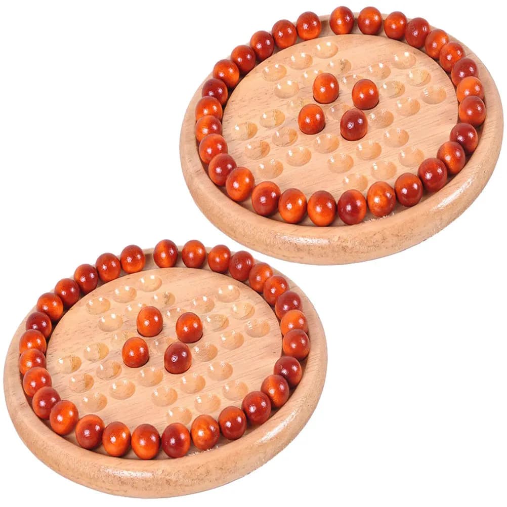2 Set di Giochi di Memoria in Legno, Kit Educativo di Scacchi per Bambini e Adulti, Gioco da Tavolo per Ufficio, Scuola e Viaggi