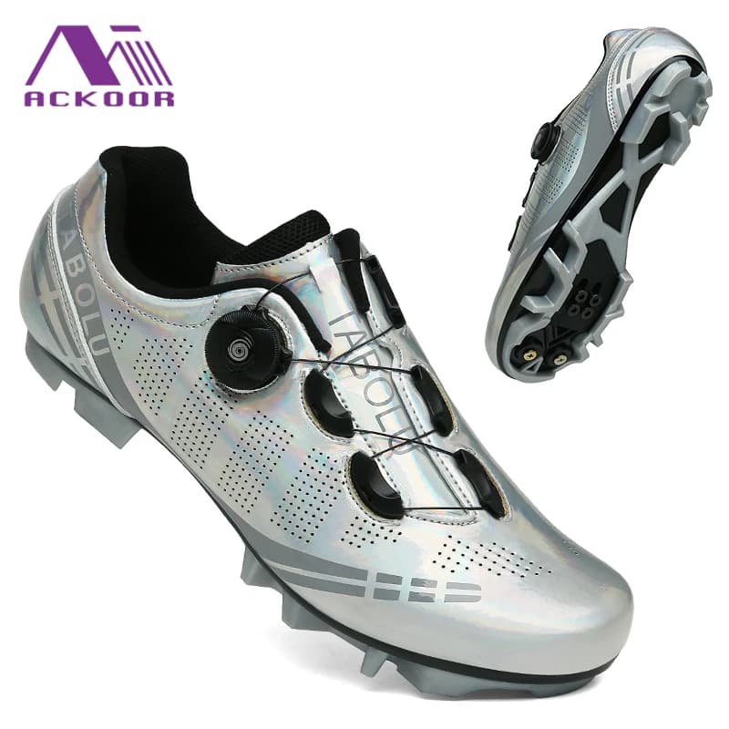 Men's Road Bike Shoes MTB Road Lane Board Road Bike Shoes for Cyclocross Speed Flats Women's Spd Mountain Bike Shoes