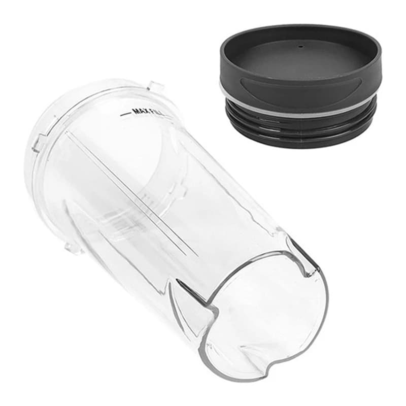 Tazza da 16 OZ con due coperchi, lama a 6 alette per Ninja, accessori di ricambio per frullatore Ninja BL660 BL770 BL740