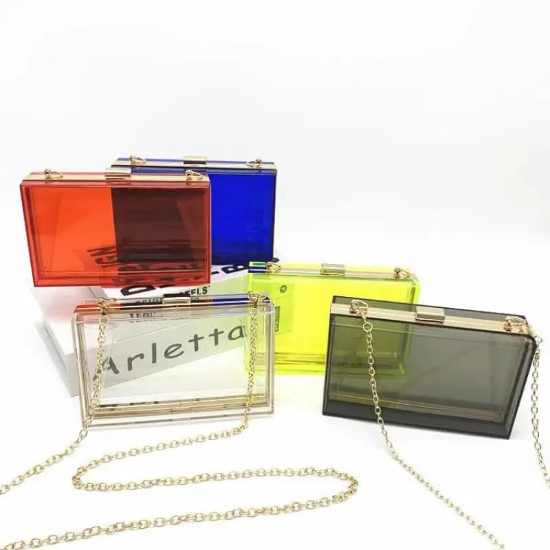 Luxury evening bag shoulder bag for wedding dinner bag for dinner transparent acrylic bag for banquets bag shoulder bag card package