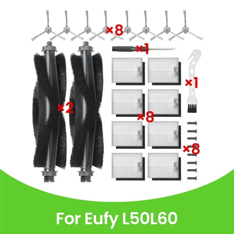 Accessori di ricambio AEE2 compatibili con il kit di parti di ricambio per aspirapolvere robot serie Eufy L50, L60