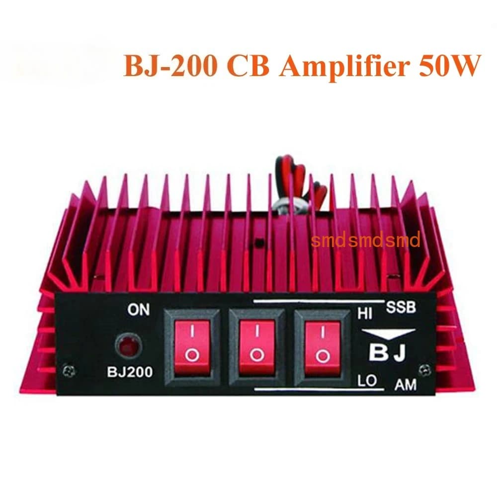BJ-200 Amplificatore di potenza radio CB da 50 W Amplificatore HF 3-30 MHz AM/FM/SSB/CW Amplificatore CB Walkie Talkie