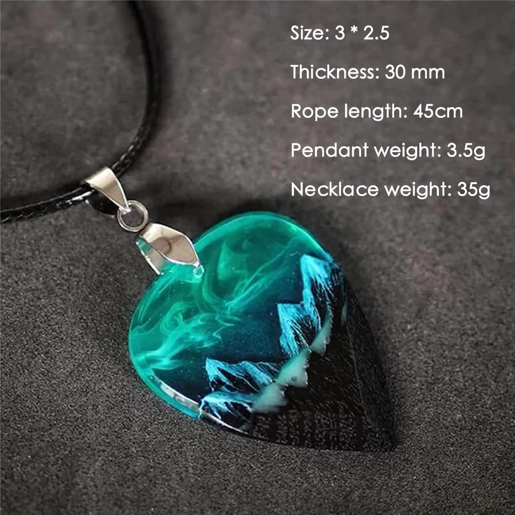 Plettri per Chitarra in Resina Epossidica, Collana Aurora Boreale, Plettri per Chitarra Elettrica, Regali per Amanti della Musica, Uomini e Donne