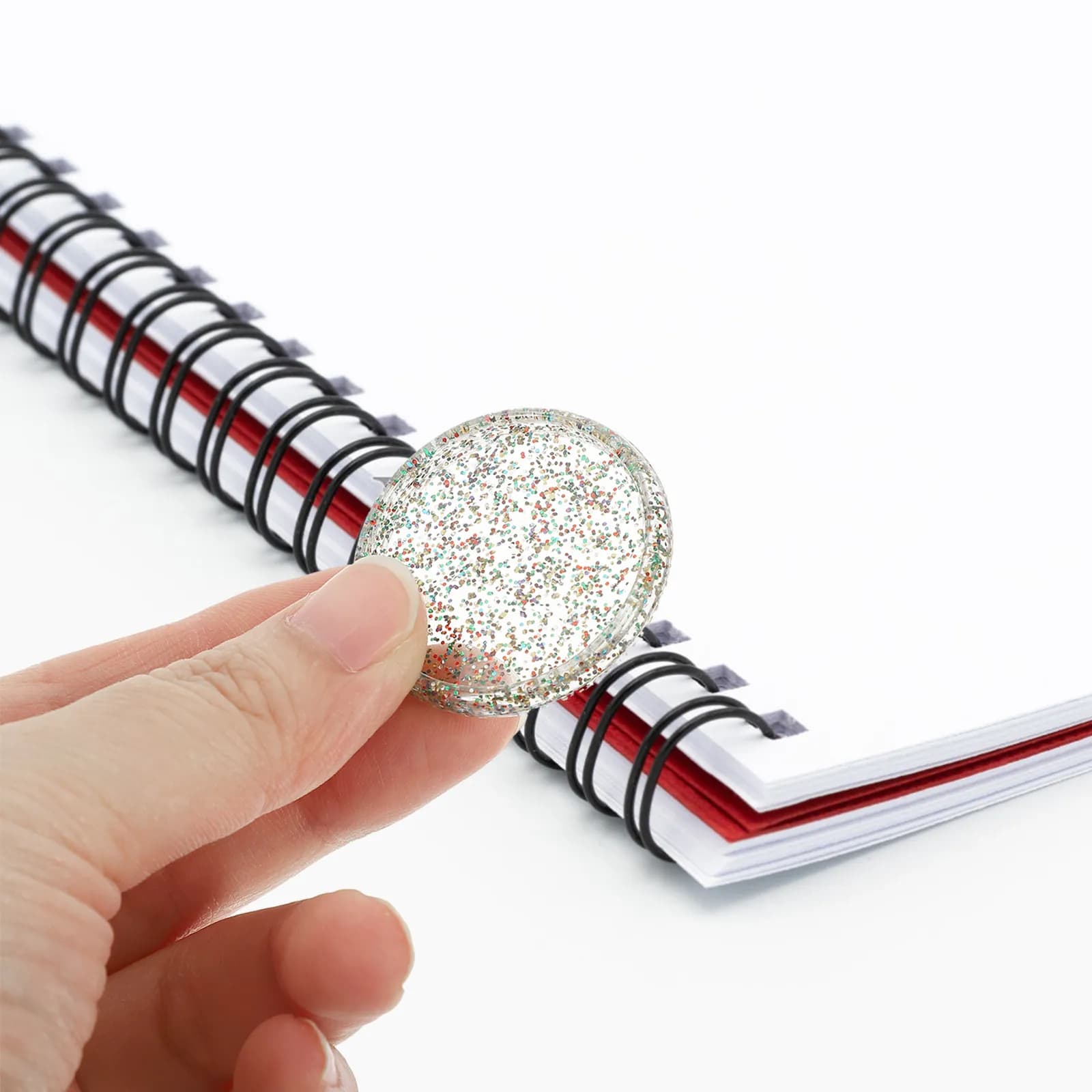 30 dischi per rilegatura a fogli mobili, dischi in plastica per agenda, accessori decorativi per rilegatura di quaderni, forniture per ufficio e scuola