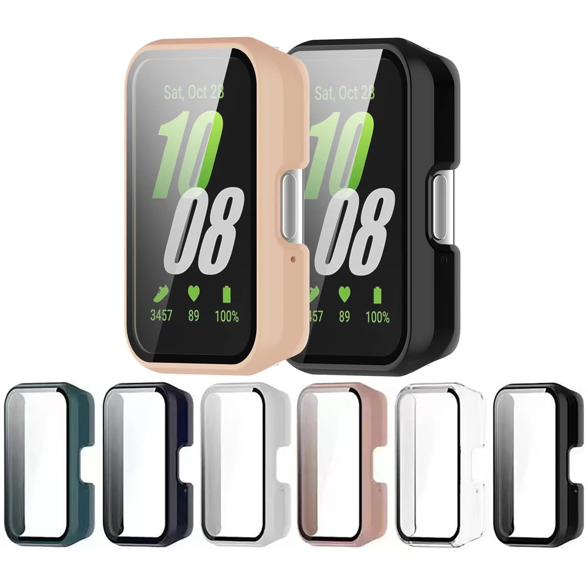 Custodia + vetro per Samsung Galaxy Fit 3 Cover protettiva per schermo paraurti per PC antigraffio completa per accessori Samsung Galaxy Fit3