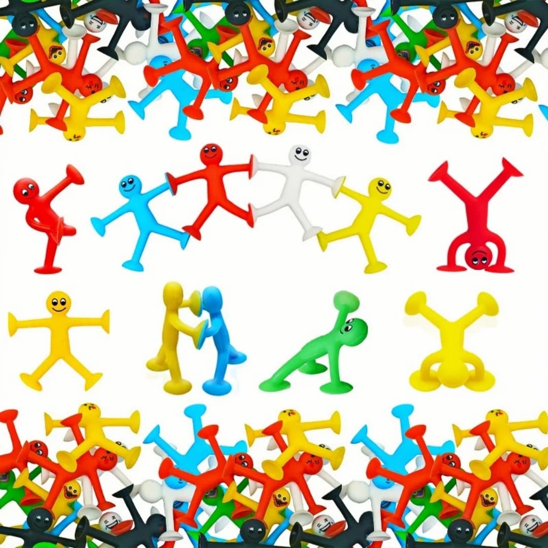 10-30 Pezzi Ventose Colorate a Forma di Persone per Feste di Compleanno, Carnevale, Baby Shower, Celebrazioni, Regali, Premi, Riempitivo per Pinata e Scatole del Tesoro