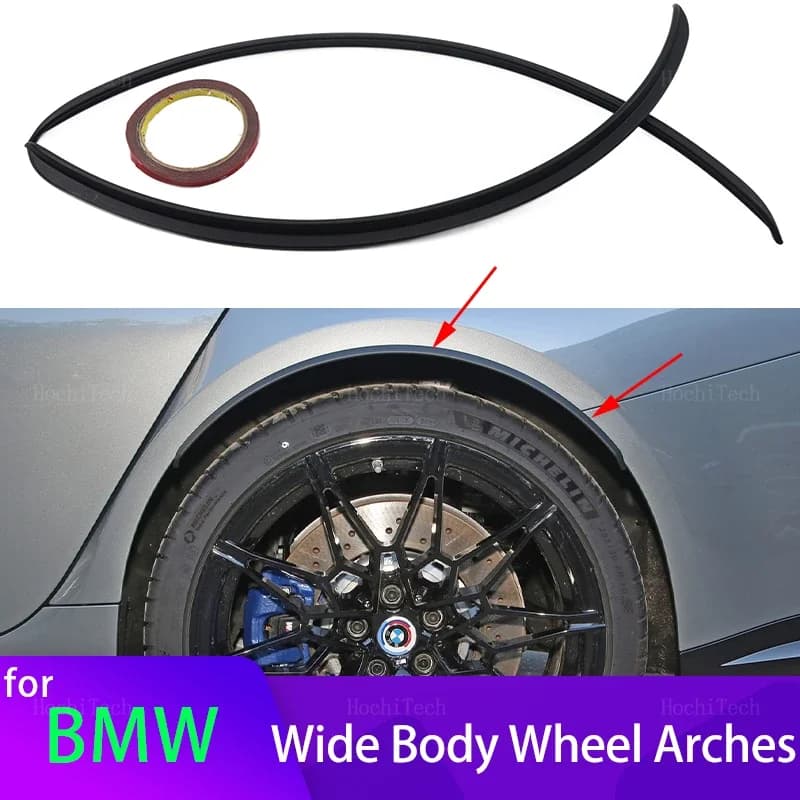 Per BMW E90 E32 E30 E39 E46 E81 E87 E88 E60 F10 F11 F07 F49 E70 2 pezzi Parafango Kit corpo largo Archi ruota Copertura protettiva Parafango
