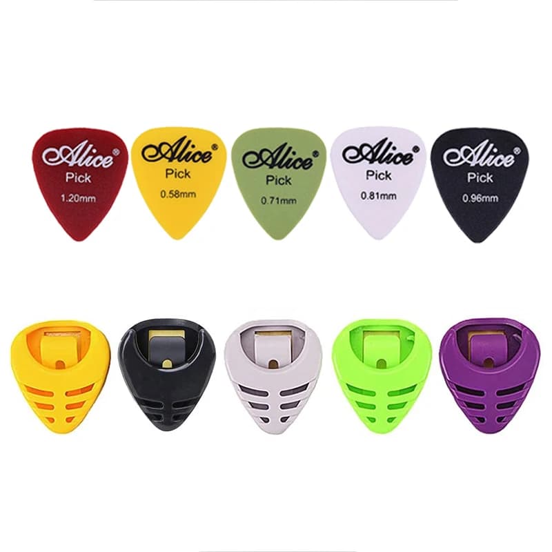 Scatola per plettri per chitarra a forma di cuore con dispositivo di archiviazione per plettri per chitarra, regalo per musicisti e chitarristi, accessori per chitarra TMZ