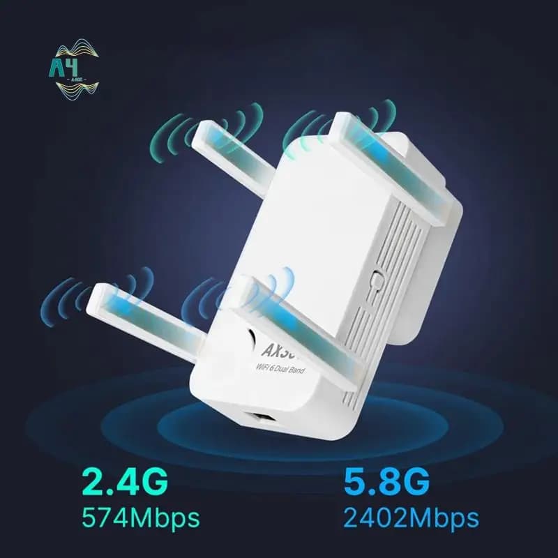 A40Z-AX3000 Ripetitore Wifi Dual Band 2.4Ghz/5Ghz Wireless Wifi Extender Amplificatore di segnale Wi-Fi Trasmissione AP wireless