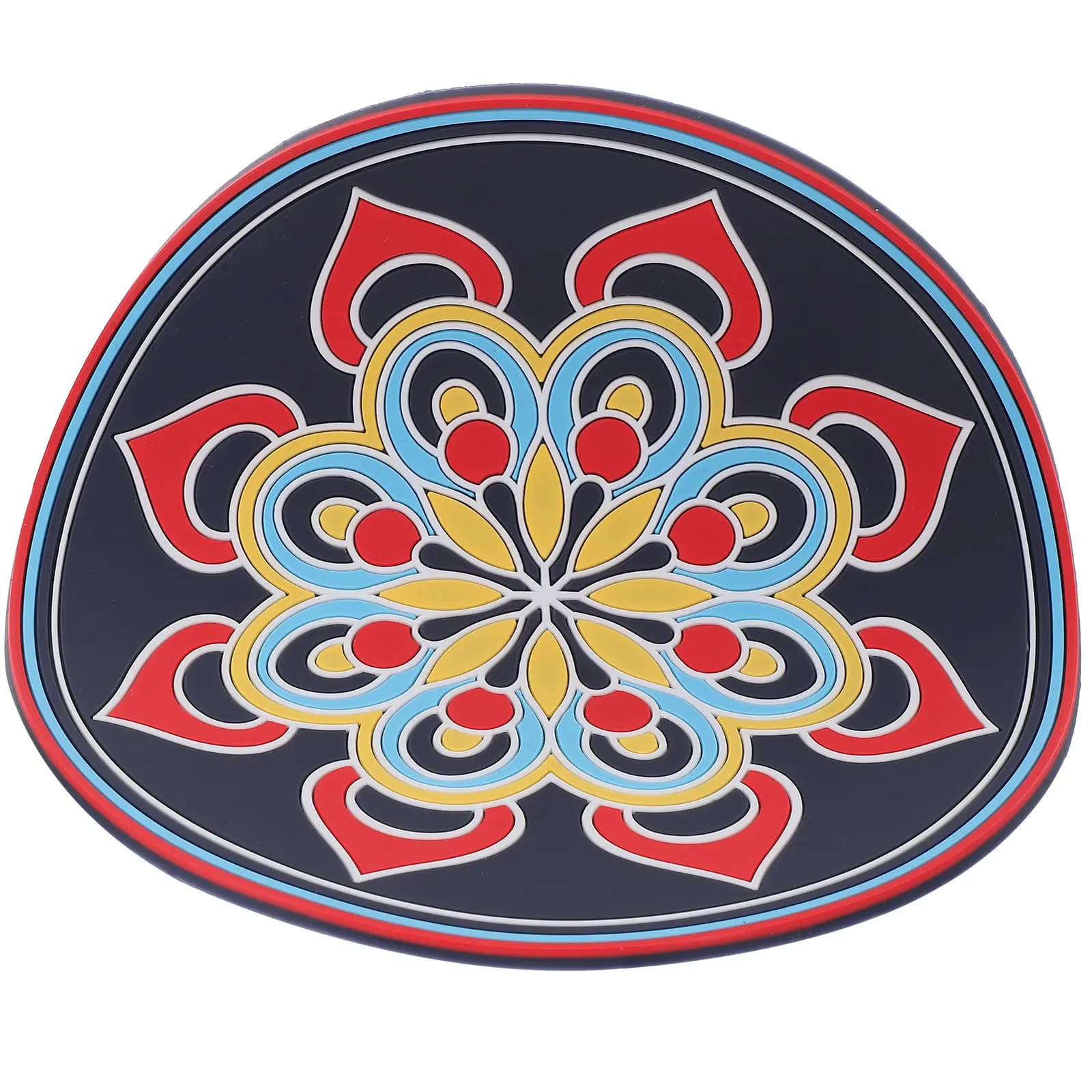 Meditation Sound Bowl Pad Buddhist Mat Religious Cushion Non slip Singing Bowl Rounded PVC Practical Long lasting Gift