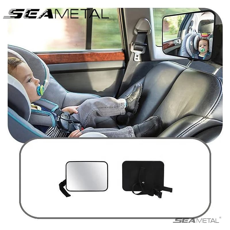 SEAMETAL Specchietto retrovisore per auto Specchi per bambini Per la sicurezza Specchio interno Seggiolino auto universale Poggiatesta Specchio Monitor Bambino Bambino