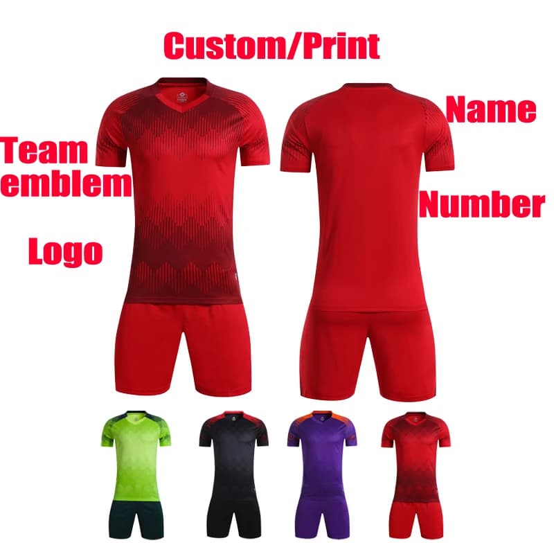 Football Delay Sportswear Adult and Kids Training Knit Set Football Knit Short Sleeves