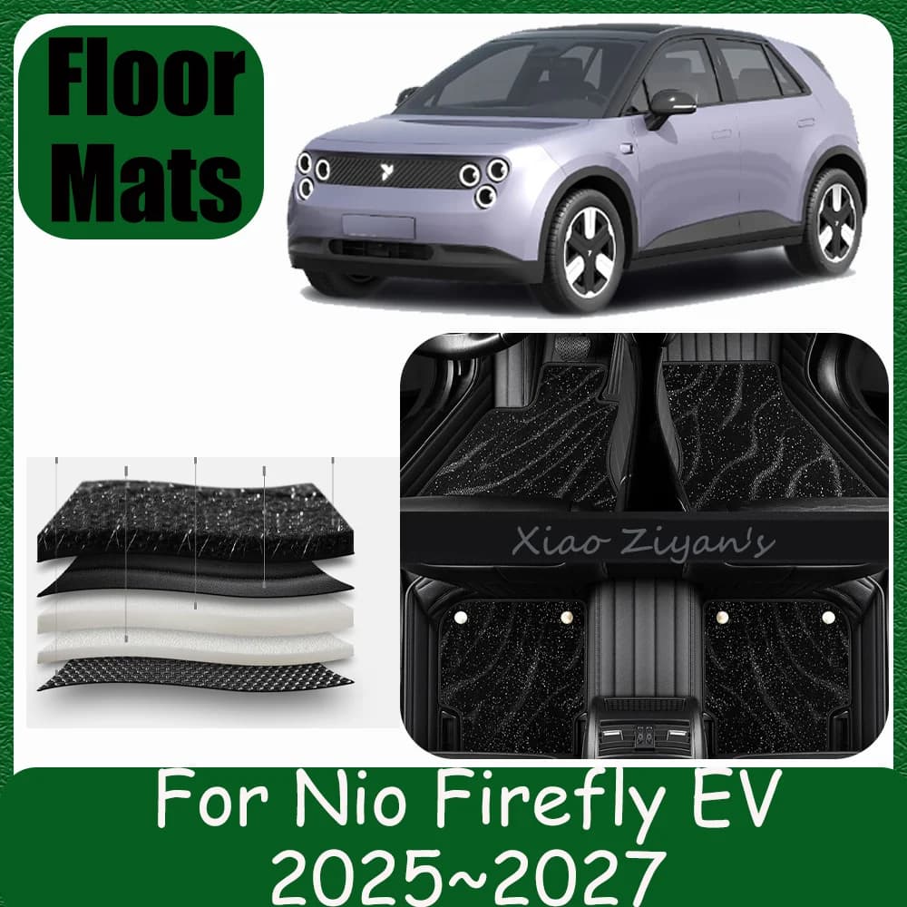 Nio Firefly EV 2025~2027 2026 RHD car leather mats, anti-scratch protective mat for interior, protection accessory