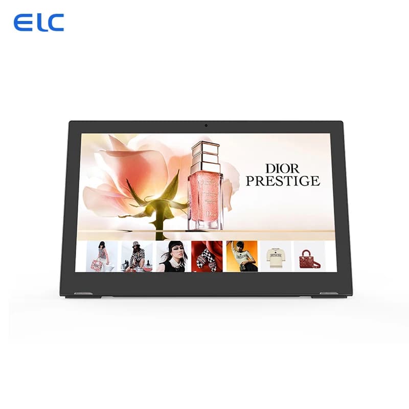 ELC 2024 WL1716T Tablet Android 11 RK3566 WiFi a forma di L POE RJ45 Supporto per tablet desktop da 2 GB per uso aziendale