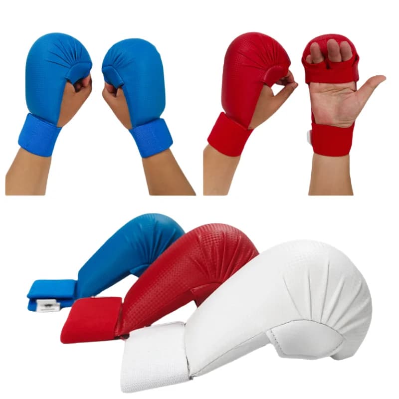 High Quality PU Karate Gloves Multilayer Composite Sheet for MMA Boxe Fitness Training Protective Equipment for Hand Safety