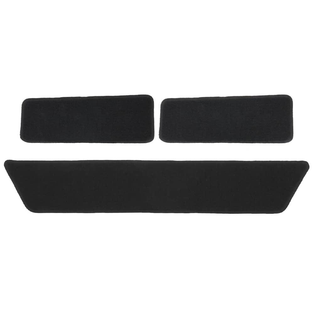 3 pz RV Porta Scorrevole Tappeto Step Zerbino Set Nero Durevole Per VW Transporter T5 T6 Camper Caravan Camper Van RV Accessori