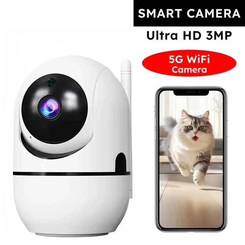 Camera for Dogs with Smartphone App, Internal Security Camera WiFi 5G/2.4GHz, 360° Pan & Tilt Camera, Audio Bidirectional, Night Vision 2026 New Model