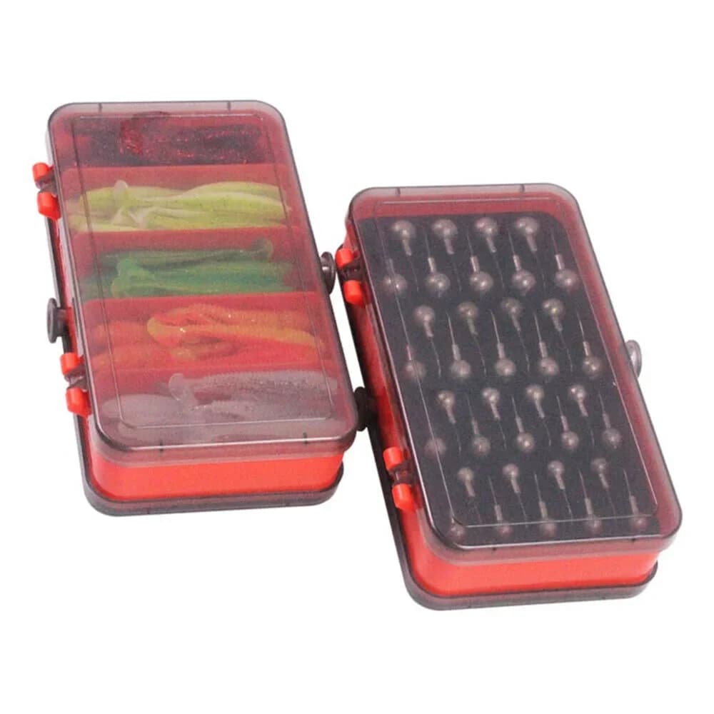 New fishing box Double face portable sponge pad fly bait container Jig Head hook case bait bag carp accessories box equipment