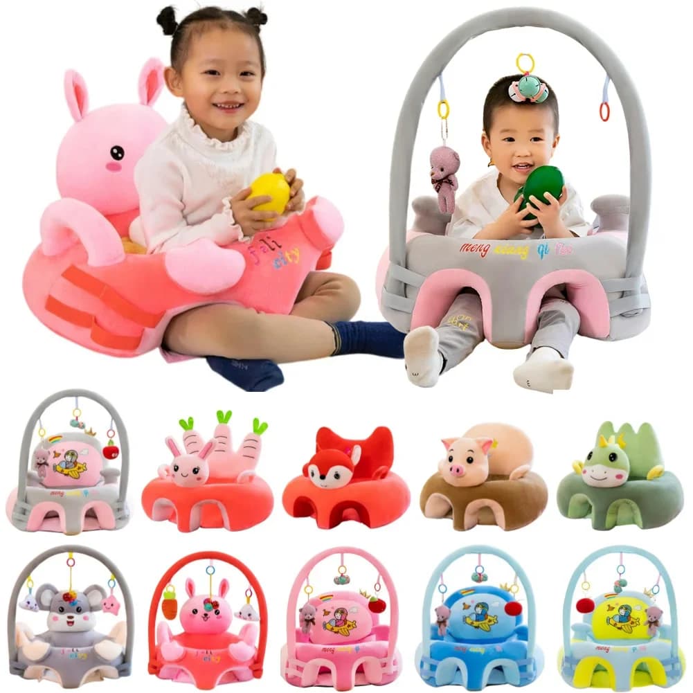 Divano per bambini Seggiolino per bambini Struttura per divano Sedia per alimentazione in cotone Seggiolini per bambini Nido Puff Lavabile Senza riempitivo Divano per culla in cartone animato