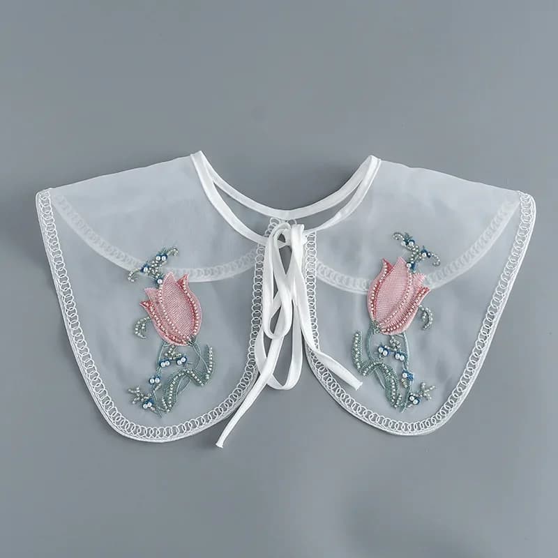 Sciarpa dolce con colletto finto per camicia da donna Camicia con scialle a spalla Colletto staccabile Abito con scialle Colletto falso