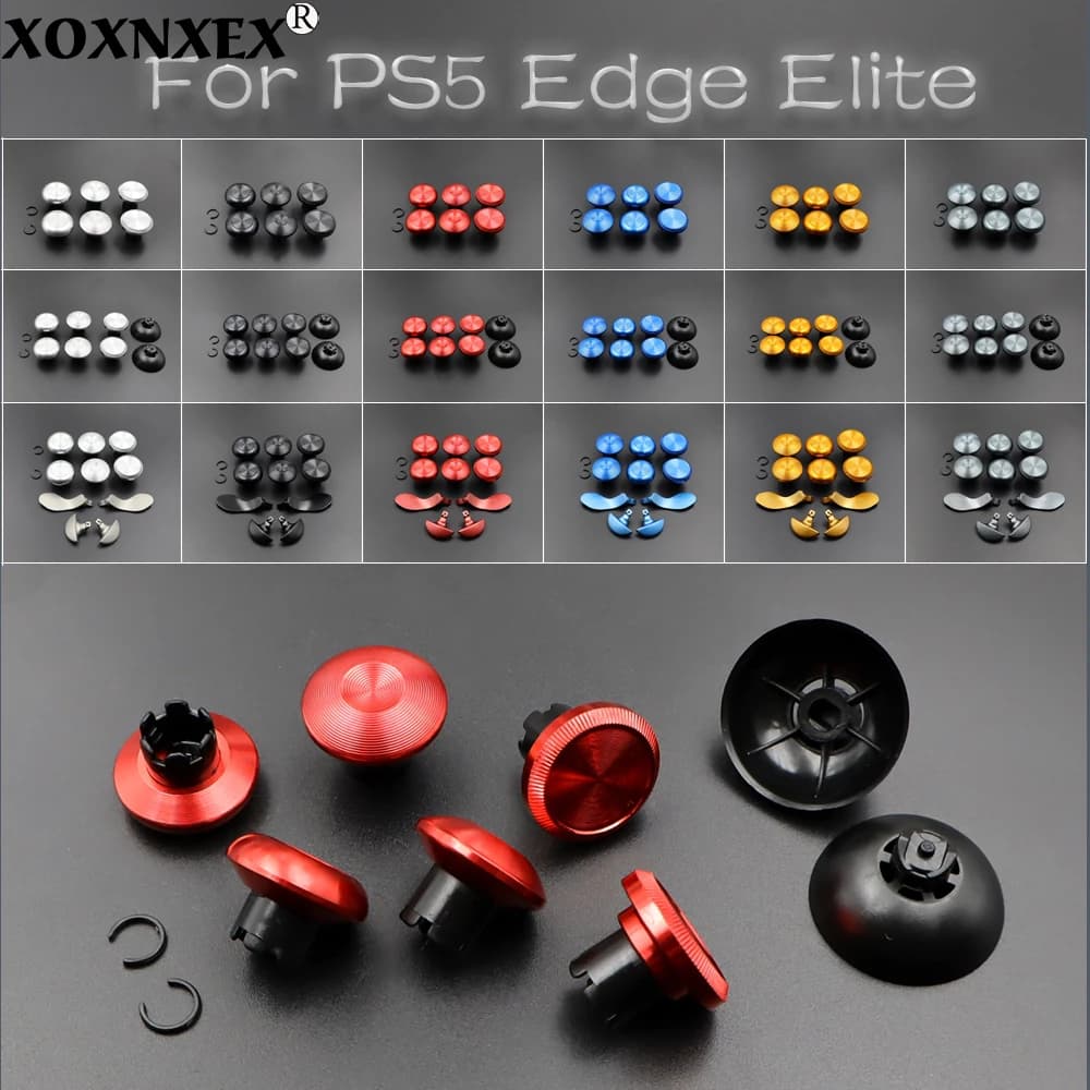 For PS5 Edge Elite Game Handle Controller Metal High and Low Rocker Cap Paddle Paddle Back Button Accessory