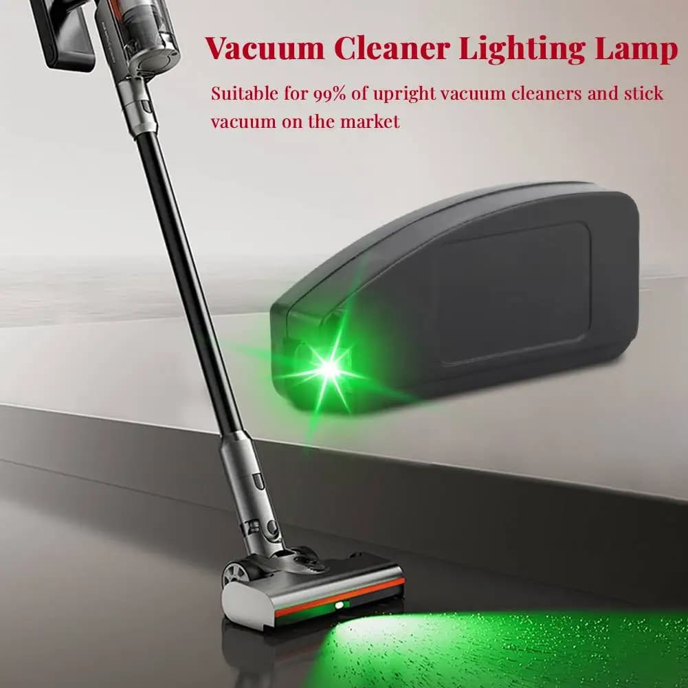 Aspirapolvere Attacco a luce verde per aspirapolvere Lampada con display a LED per polvere Accessori per aspirapolvere Lampada universale per negozio di animali domestici