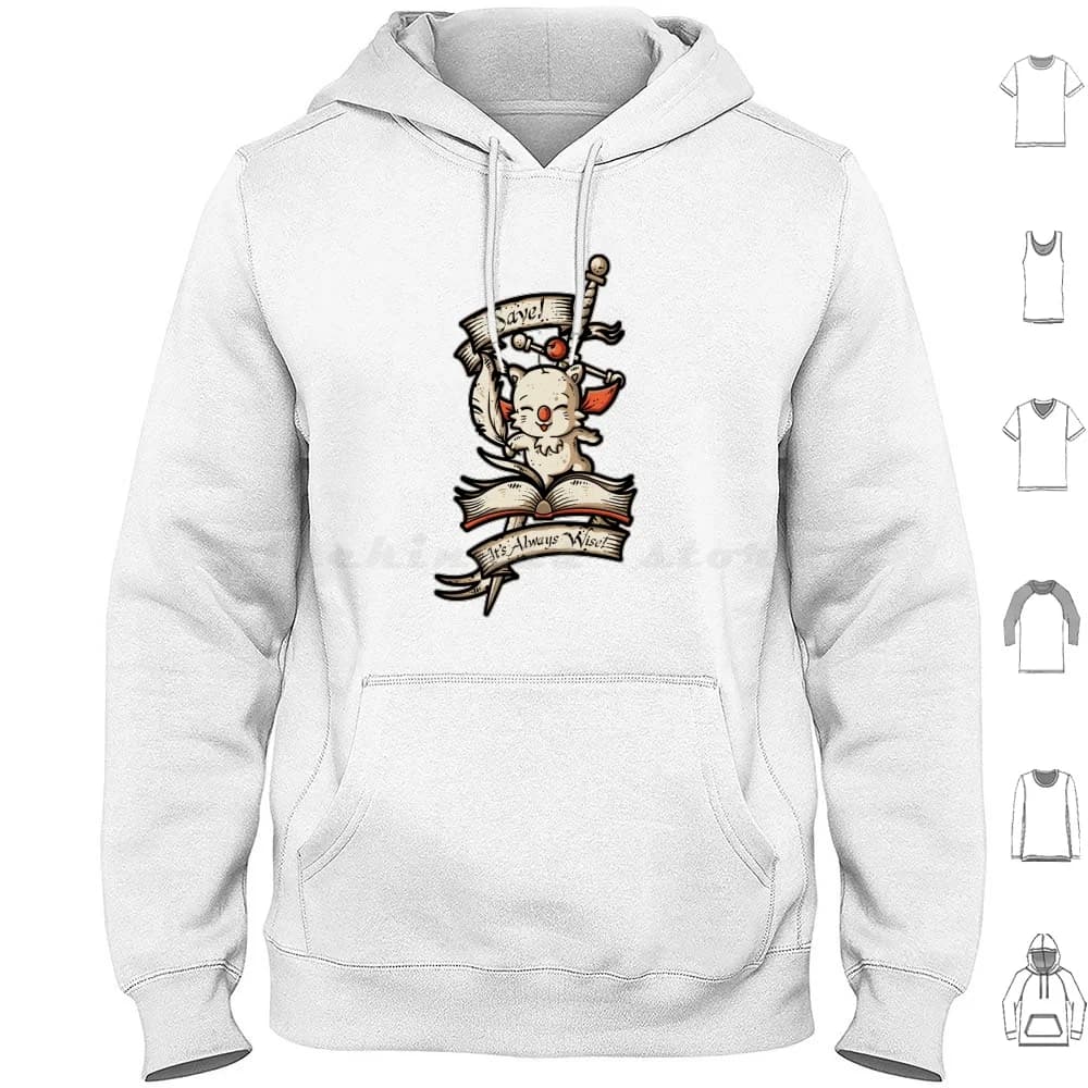 Salva! Felpa con cappuccio It's Always Wise in cotone a maniche lunghe Save Point Pop Culture Final Fantasy Gamer