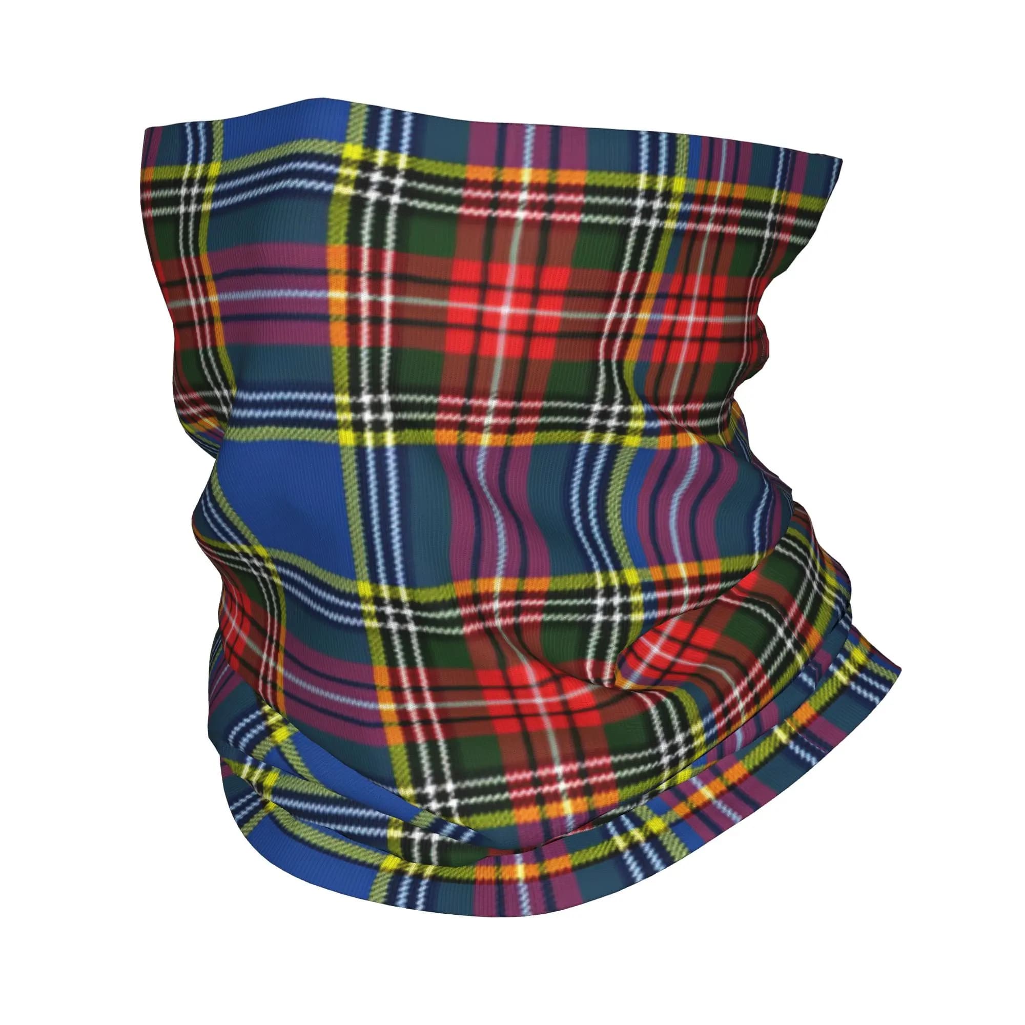 Personalizzato Royal Tartan Plaid Inverno Fascia Scaldacollo Uomo Donna Escursionismo Campeggio Tubo Sciarpa Strisce Viso Bandana Ghetta