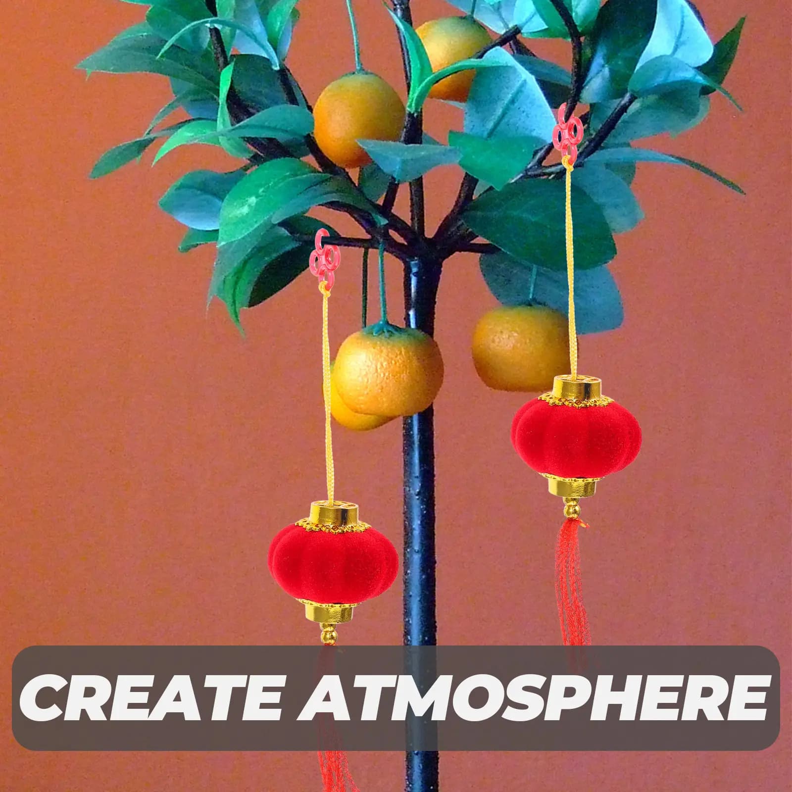 30 Pezzi Lanterne Cinesi Rosse Decorative per il Festival di Primavera, Ornamenti da Appendere per Maniglie di Porte, Finestre, Rami, Vasi, Caminetti, Portachiavi