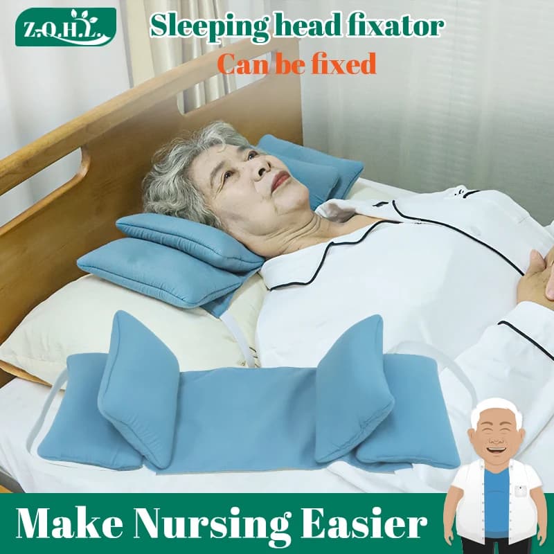 Adjustable cushion patient head support antimicrobial cotton fabric soft inner core washable cotton fabric 3 adjustable parts