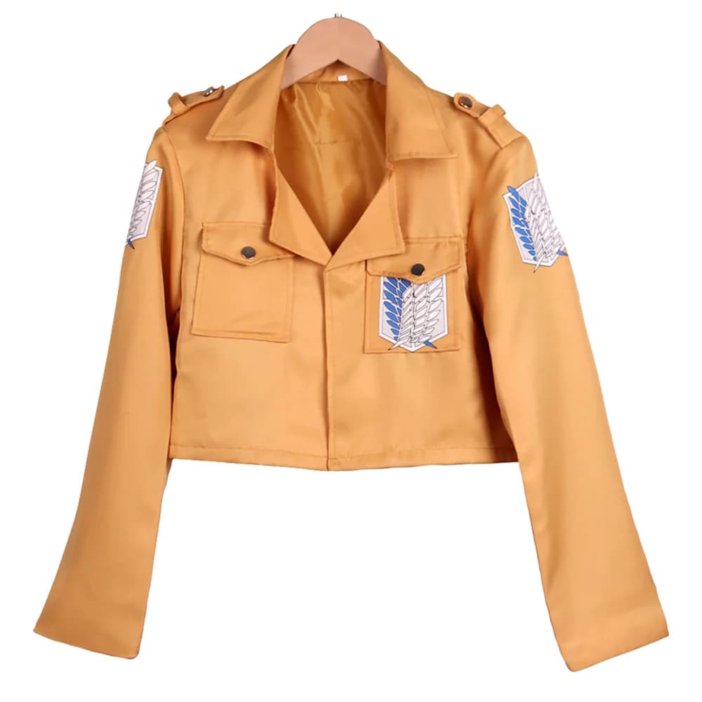 Vestito Corpo di Investigazione Uniforme della Squadra Anime Attacco su Titano Cappotto Mantello Cosplay Shingeki no Kyojin Mikasa Giacca Scialle Abiti